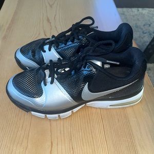 Black and Gray Nike Volleyball shoes size 8